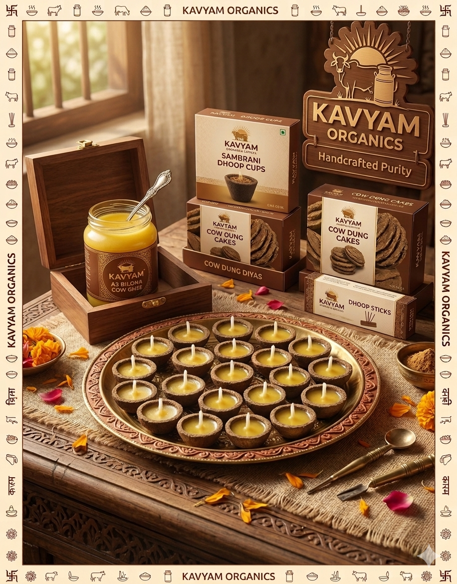 Ghee Diya Brown Box